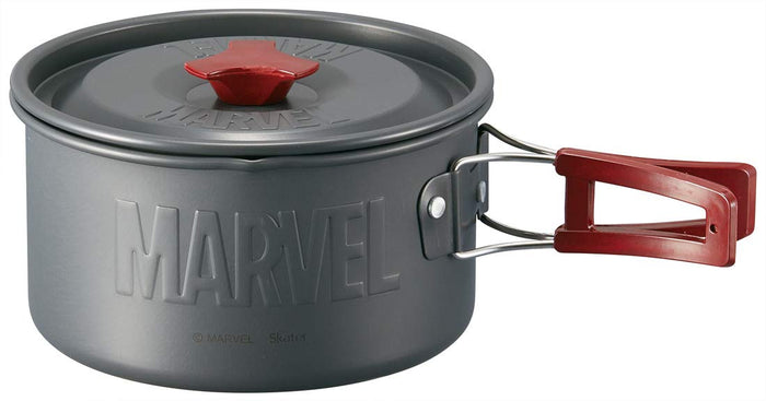 Skater 16cm Aluminum Camping Pot with Marvel Logo - Outdoor Use- Japan Figure Store - #1 Bring To You The Best Japanese Goods