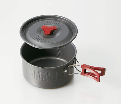Skater 16cm Aluminum Camping Pot with Marvel Logo - Outdoor Use- Japan Figure Store - #1 Bring To You The Best Japanese Goods