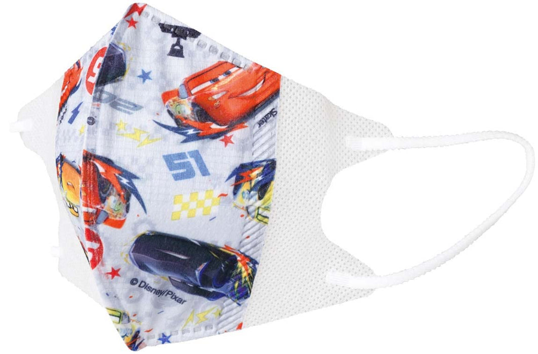 Skater Disney Cars 3D Children's Medium Face Mask - 120x100mm Non-Woven Fabric 25 Pack- Japan Figure Store - #1 Bring To You The Best Japanese Goods