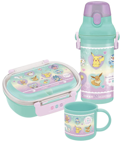 Skater Antibacterial 360ml Lunch Box for Girls Pokemon Heart Bubble Made in Japan- Japan Figure Store - #1 Bring To You The Best Japanese Goods