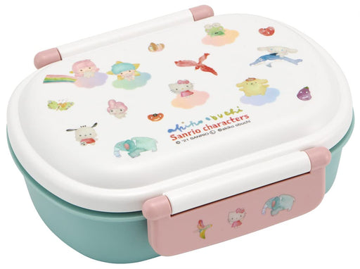 Skater 360ml Antibacterial Kids Lunch Box Akiko Obuchi Sanrio Design Fluffy Made in Japan- Japan Figure Store - #1 Bring To You The Best Japanese Goods