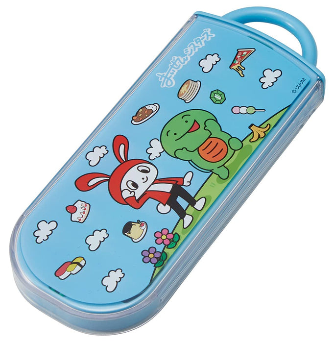 Skater Trio Set Lunch Box with Antibacterial Slide Chopsticks Spoon Fork - Maizen Sisters Made in Japan- Japan Figure Store - #1 Bring To You The Best Japanese Goods