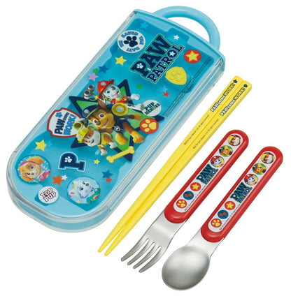 Skater Paw Patrol Boys Trio Set - Antibacterial Lunch Box Spoon Fork Chopsticks Made in Japan- Japan Figure Store - #1 Bring To You The Best Japanese Goods