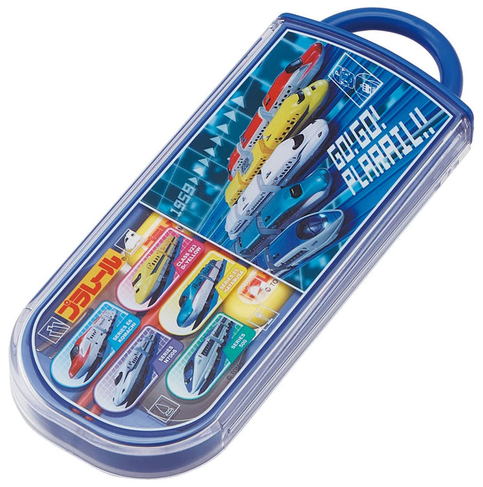 Skater Trio Set Lunch Box with Antibacterial Slide Chopsticks Spoon & Fork for Boys Made in Japan- Japan Figure Store - #1 Bring To You The Best Japanese Goods