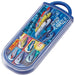 Skater Trio Set Lunch Box with Antibacterial Slide Chopsticks Spoon & Fork for Boys Made in Japan- Japan Figure Store - #1 Bring To You The Best Japanese Goods