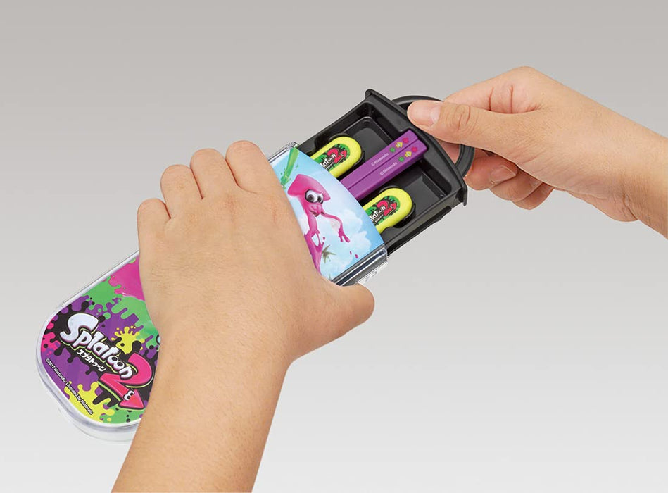 Skater Antibacterial Trio Set Lunch Box with Chopsticks Spoon & Fork for Boys - Splatoon 2 Made in Japan- Japan Figure Store - #1 Bring To You The Best Japanese Goods
