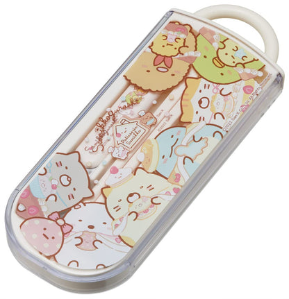 Skater Antibacterial Kids Trio Set - Chopsticks Spoon Fork - Sumikko Gurashi Sweets Shop Design Made in Japan- Japan Figure Store - #1 Bring To You The Best Japanese Goods