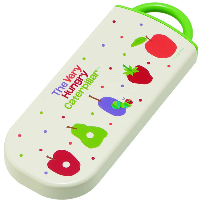 Skater Kids Antibacterial Cutlery Set - Spoon Fork Chopsticks Very Hungry Caterpillar Design Made in Japan- Japan Figure Store - #1 Bring To You The Best Japanese Goods