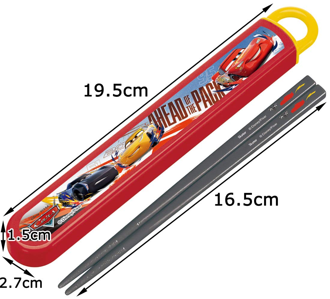 Skater Disney Cars Children's Chopstick and Case Set Made in Japan- Japan Figure Store - #1 Bring To You The Best Japanese Goods
