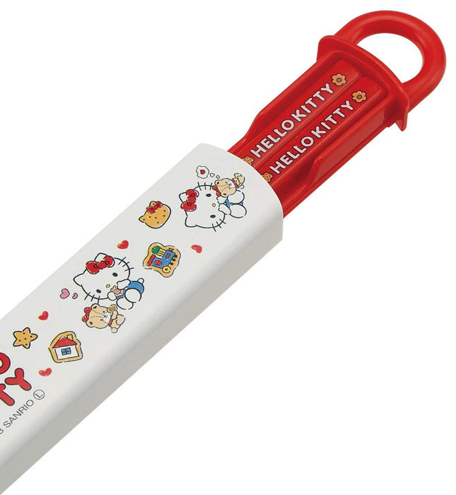 Skater Hello Kitty Children's Chopsticks & Case Set Sanrio Made in Japan ABS2AM- Japan Figure Store - #1 Bring To You The Best Japanese Goods