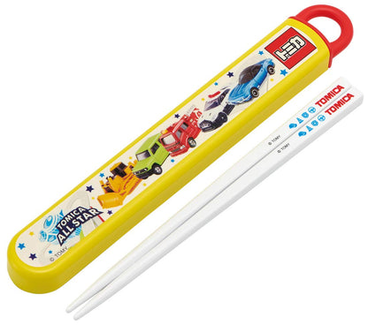 Skater Silver Ion Tomica 21 Kids' Antibacterial Chopsticks & Case Set 16.5cm ABS2Amag- Japan Figure Store - #1 Bring To You The Best Japanese Goods