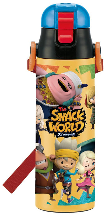 Skater 580ml Stainless Steel Water Bottle for Kids - Snack World Series Sdc6N- Japan Figure Store - #1 Bring To You The Best Japanese Goods