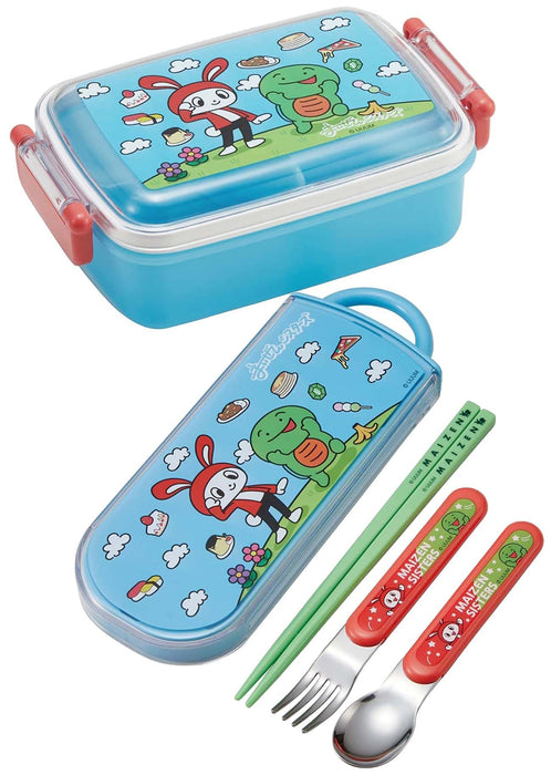 Skater Maizen Sisters Kids 1-Tier 450ml Antibacterial Dome Lunch Box Made in Japan- Japan Figure Store - #1 Bring To You The Best Japanese Goods