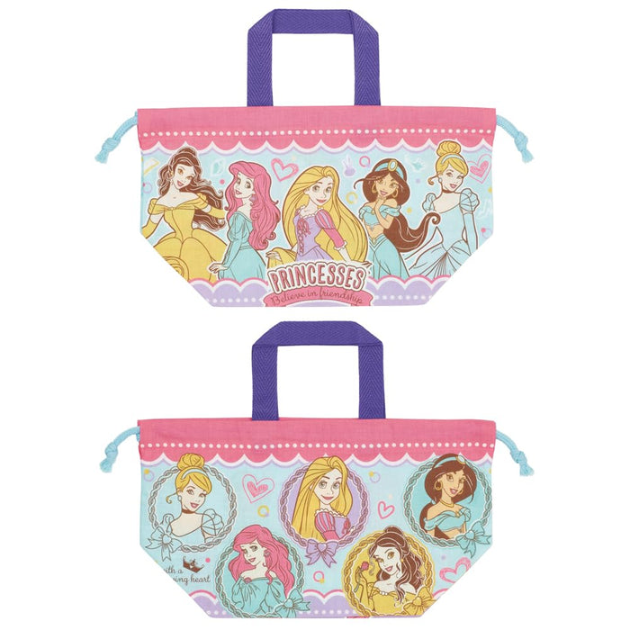 Skater Disney Princess Lunch Box Drawstring Bag for Kids Made in Japan- Japan Figure Store - #1 Bring To You The Best Japanese Goods