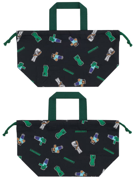 Skater Japan-Made Minecraft Kids Lunch Box with Drawstring Bag Kb7-A- Japan Figure Store - #1 Bring To You The Best Japanese Goods