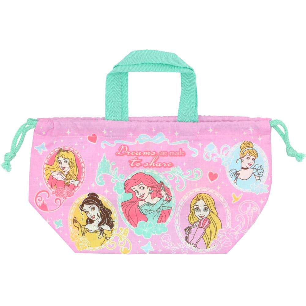 Skater Disney Princess Children's Lunch Box and Drawstring Bag Set Made in Japan- Japan Figure Store - #1 Bring To You The Best Japanese Goods