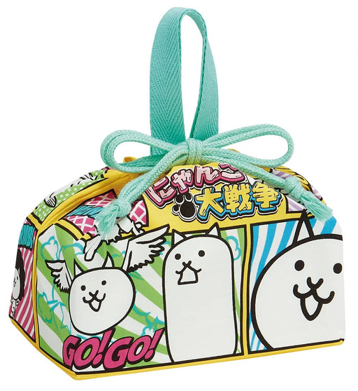 Skater Battle Cats Children's Lunch Box and Drawstring Bag Set Japan Made KB7-A- Japan Figure Store - #1 Bring To You The Best Japanese Goods