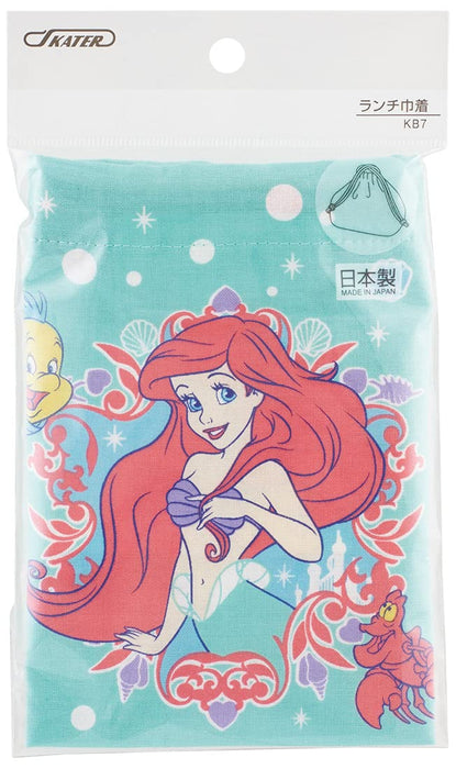 Skater Ariel Disney Kids Lunch Box and Drawstring Bag Set Made in Japan- Japan Figure Store - #1 Bring To You The Best Japanese Goods