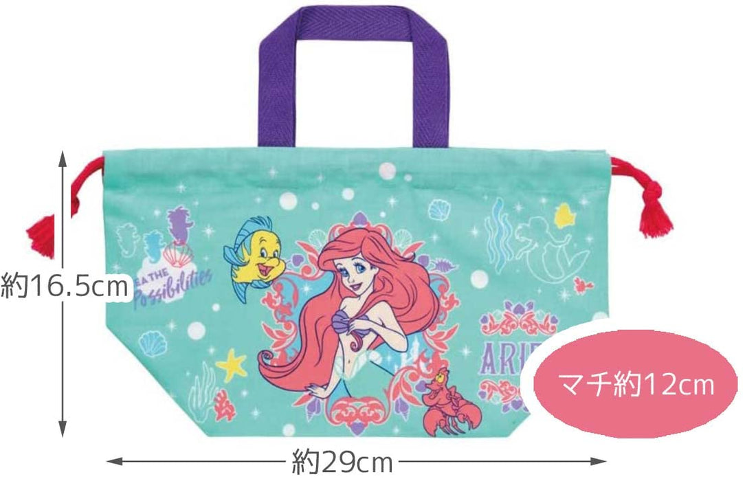 Skater Ariel Disney Kids Lunch Box and Drawstring Bag Set Made in Japan- Japan Figure Store - #1 Bring To You The Best Japanese Goods
