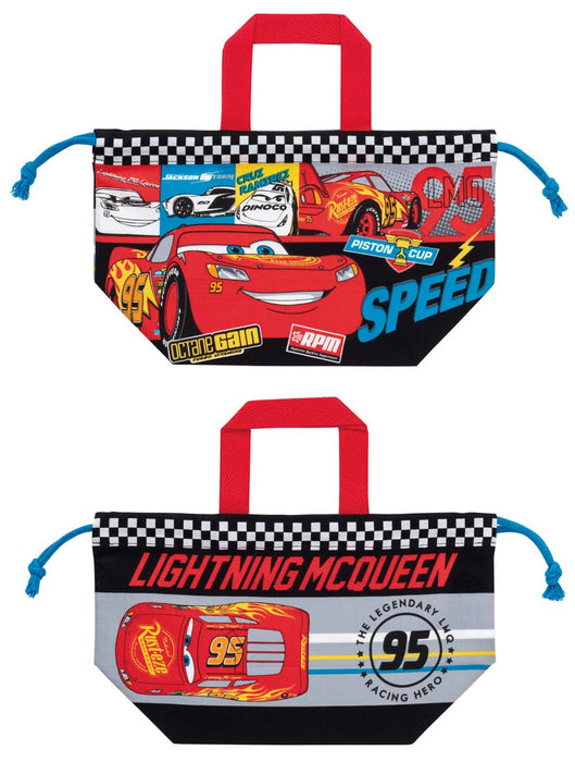 Skater Kids Lunch Box Drawstring Bag with Gusset Disney Cars 22 Boys Made in Japan- Japan Figure Store - #1 Bring To You The Best Japanese Goods