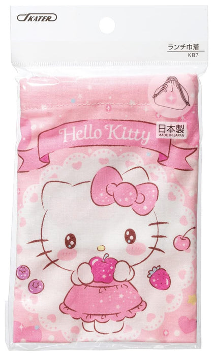 Skater Hello Kitty Sweets Lunch Box Bag for Girls Drawstring with Gusset Made in Japan- Japan Figure Store - #1 Bring To You The Best Japanese Goods