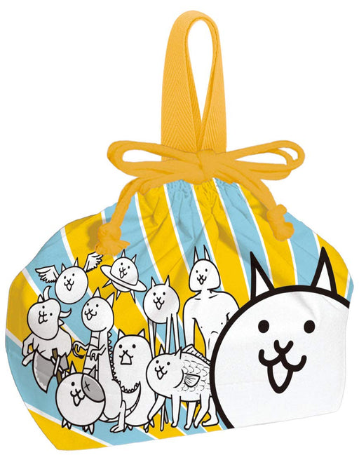 Skater Battle Cats Children's Lunch Box Drawstring Bag KB7-A Gusset Made in Japan- Japan Figure Store - #1 Bring To You The Best Japanese Goods