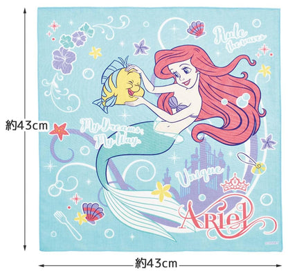 Skater Disney Ariel Kids Lunch Box With 43x43 cm Cloth - Made in Japan- Japan Figure Store - #1 Bring To You The Best Japanese Goods