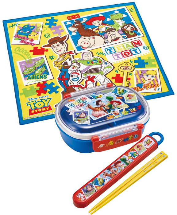 Skater Kids Toy Story Lunch Box and Cloth Set 43x43cm Made in Japan- Japan Figure Store - #1 Bring To You The Best Japanese Goods