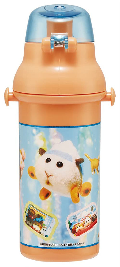 Skater Kids 480ml Water Bottle with Silver Ion Antibacterial Technology Puipui Molcar Design- Japan Figure Store - #1 Bring To You The Best Japanese Goods