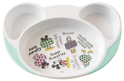 Skater Disney's Mickey Sketch Children's Easy to Scoop Lunch Plate Baby Tableware- Japan Figure Store - #1 Bring To You The Best Japanese Goods