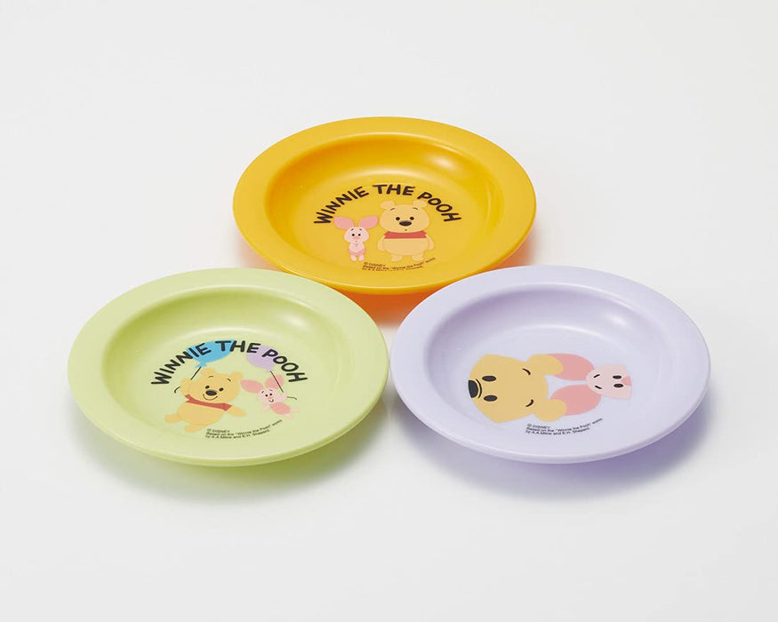 Skater Winnie the Pooh Disney Children's Plates Set of 3 12cm Made in Japan- Japan Figure Store - #1 Bring To You The Best Japanese Goods