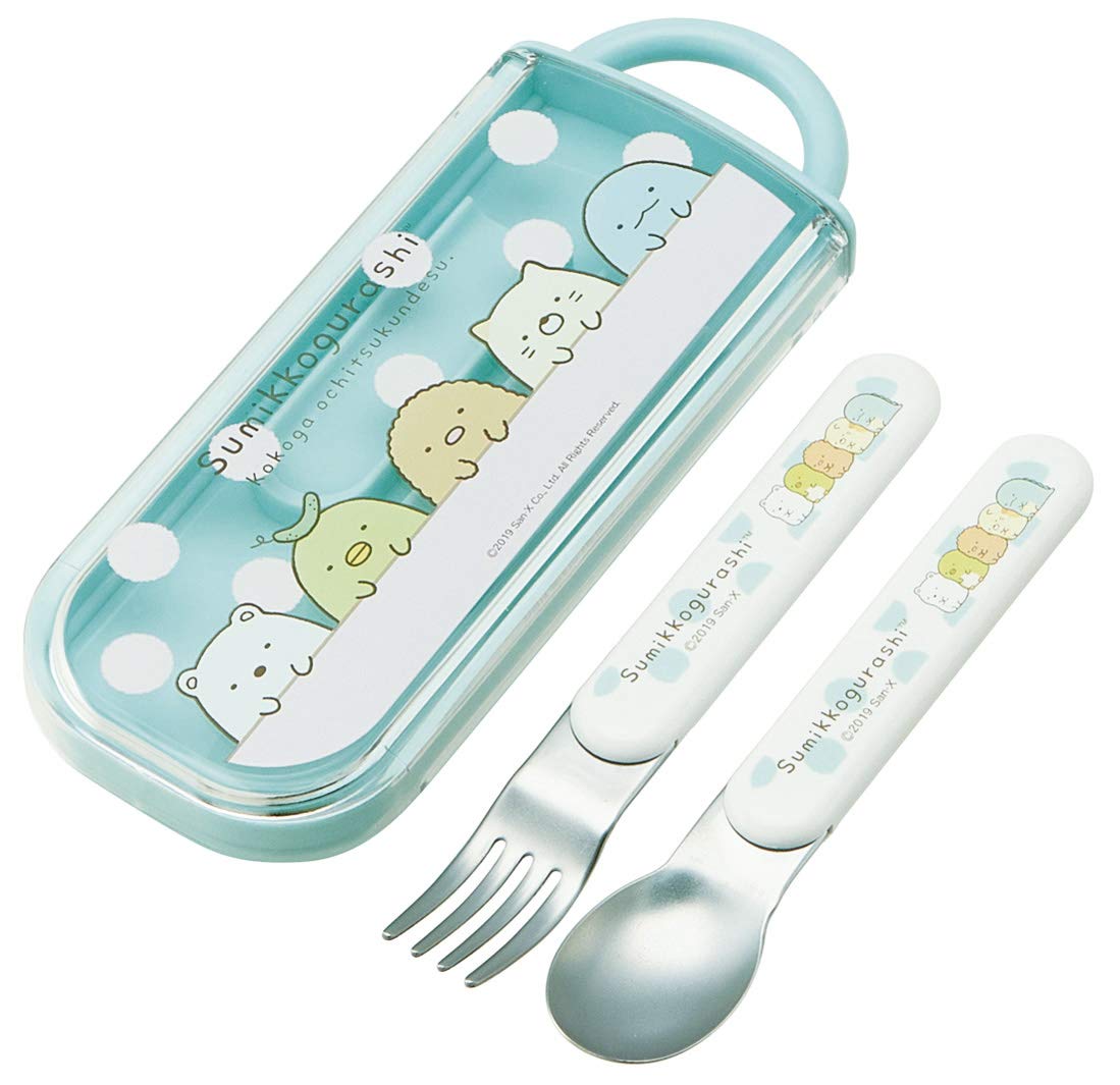 Skater Sumikko Gurashi Kids Fork & Spoon Combo Set 13cm - Skater CC2- Japan Figure Store - #1 Bring To You The Best Japanese Goods