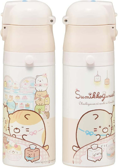 Skater Kids 420ml Insulated Stainless Steel Water Bottle Lightweight 350ml Cup Sumikko Gurashi Sweets Shop Design- Japan Figure Store - #1 Bring To You The Best Japanese Goods