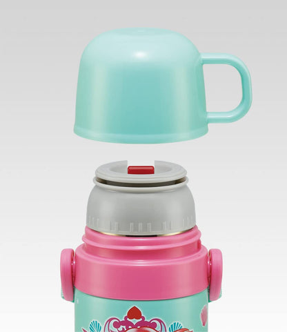 Skater Kids Thermal Ariel 22 Stainless Steel Water Bottle 470ml - Lightweight Girl-Friendly- Japan Figure Store - #1 Bring To You The Best Japanese Goods