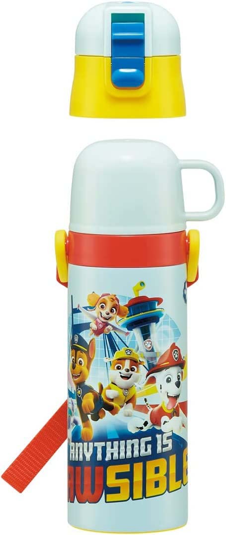Skater Kids Paw Patrol 23 Stainless Steel Water Bottle 470ml Direct & 430ml Cup Drinking Thermal Lightweight- Japan Figure Store - #1 Bring To You The Best Japanese Goods