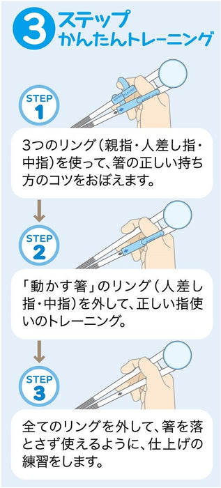 Skater Kids Training Chopsticks 14cm with Case - Right-Handed Easy Grip Suitable for Ages 2-7- Japan Figure Store - #1 Bring To You The Best Japanese Goods