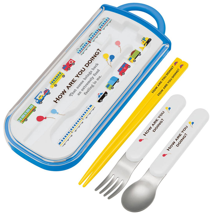 Skater Kids Trio Set - Chopsticks Spoon Fork - Active Made in Japan Tcs1Am- Japan Figure Store - #1 Bring To You The Best Japanese Goods