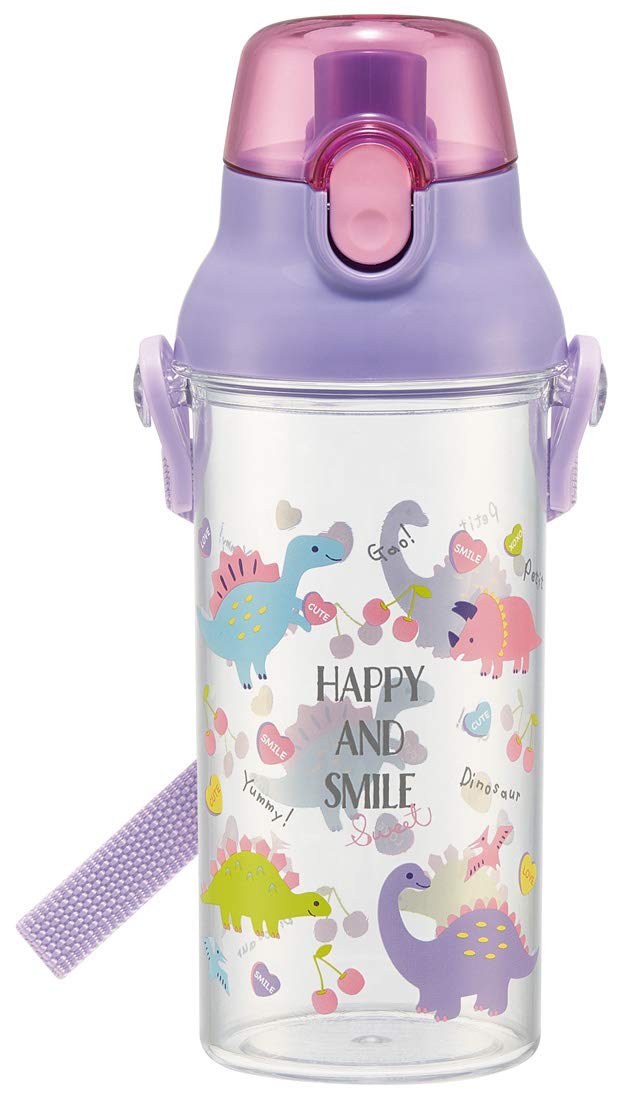 Skater Happy & Smile Girls' 480ml Clear Water Bottle – Children's Made in Japan- Japan Figure Store - #1 Bring To You The Best Japanese Goods