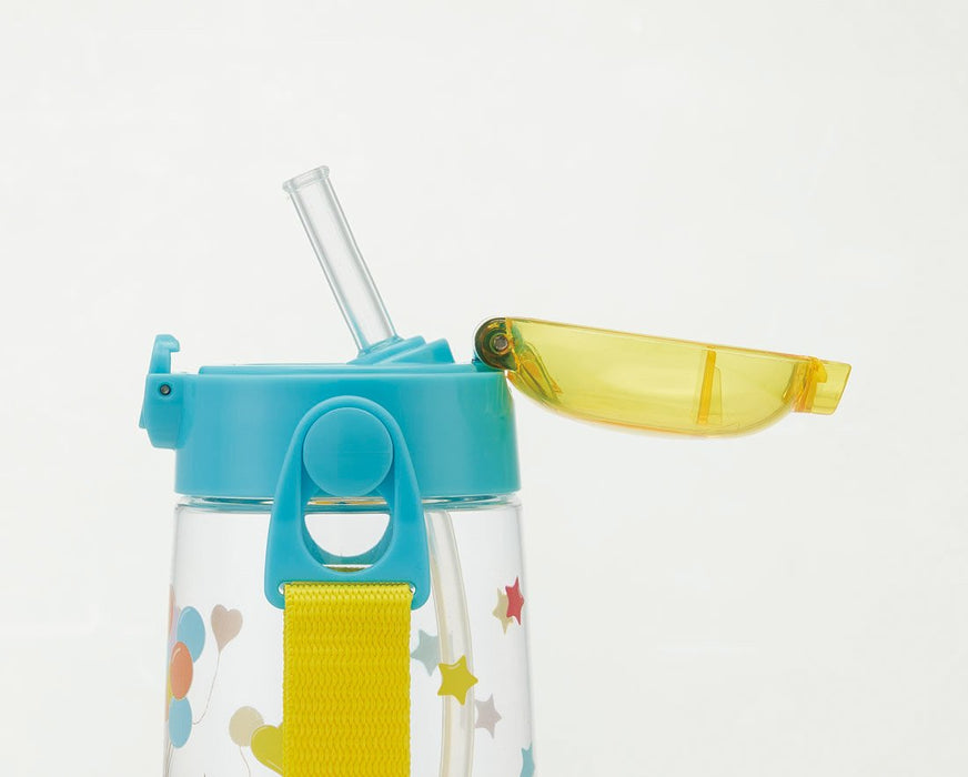Skater Snoopy Disney 480Ml Kids Water Bottle with Clear Design and Straw- Japan Figure Store - #1 Bring To You The Best Japanese Goods