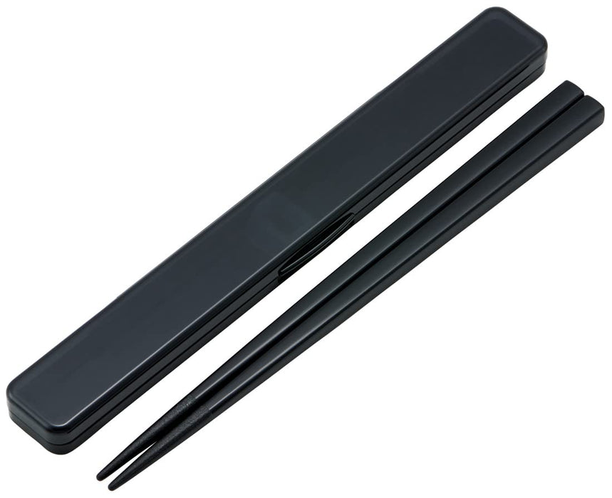 Skater 21cm Rich Black Antibacterial Chopsticks and Case Set for Adult Men- Japan Figure Store - #1 Bring To You The Best Japanese Goods