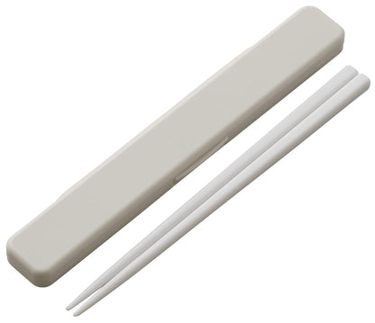 Skater 18cm Antibacterial Chopsticks and Case Set Dull Gray Made in Japan- Japan Figure Store - #1 Bring To You The Best Japanese Goods