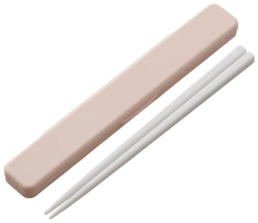 Skater Antibacterial 18cm Chopsticks and Case Set Made in Japan Dull Pink - ABC3AG-A- Japan Figure Store - #1 Bring To You The Best Japanese Goods