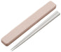Skater Antibacterial 18cm Chopsticks and Case Set Made in Japan Dull Pink - ABC3AG-A- Japan Figure Store - #1 Bring To You The Best Japanese Goods