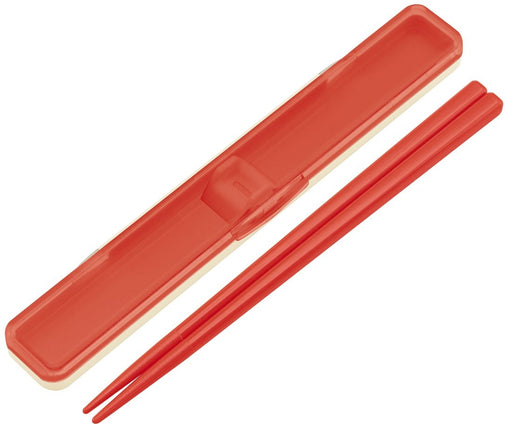Skater Retro French Orange Red Chopsticks & Case Set 18cm - Made in Japan- Japan Figure Store - #1 Bring To You The Best Japanese Goods