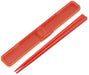 Skater Retro French Orange Red Chopsticks & Case Set 18cm - Made in Japan- Japan Figure Store - #1 Bring To You The Best Japanese Goods