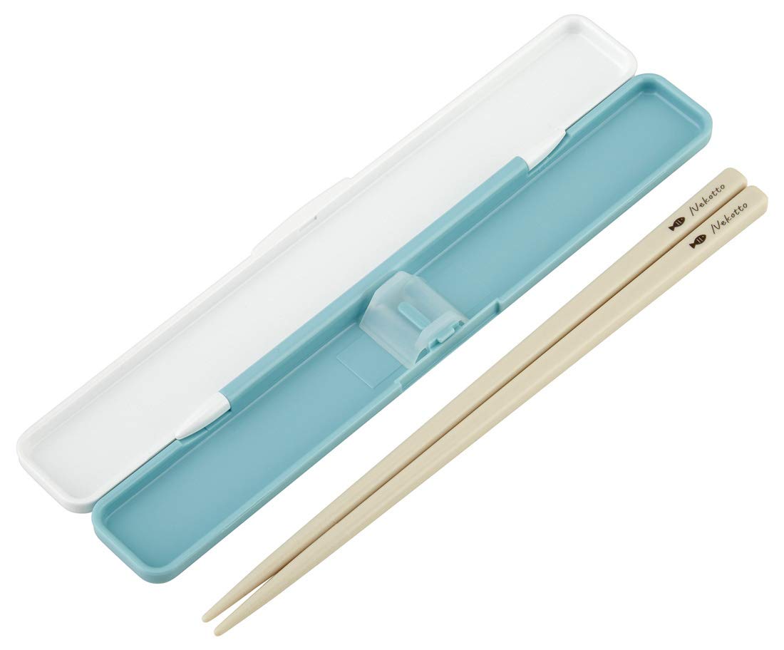 Skater 18cm Silver Ion Antibacterial Chopsticks and Case Set Colorful Nekotto Made in Japan- Japan Figure Store - #1 Bring To You The Best Japanese Goods