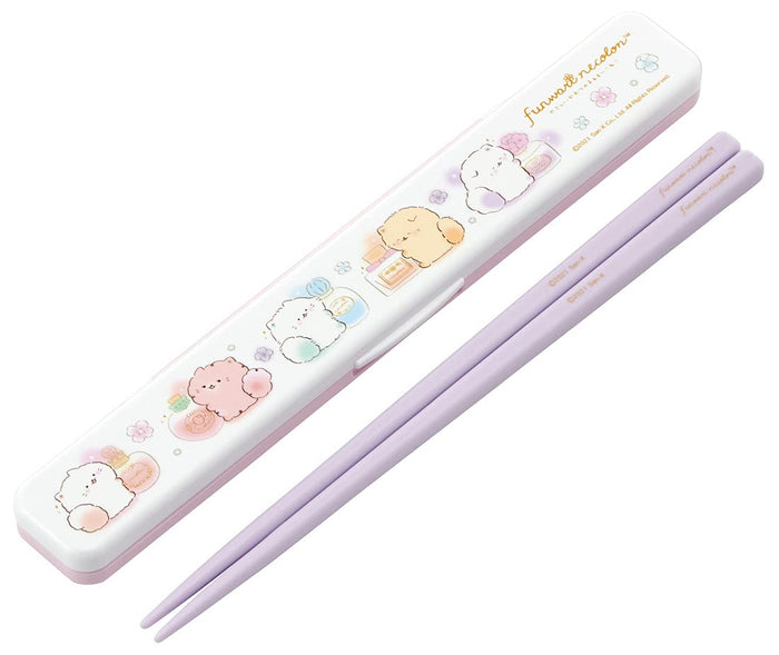 Skater 18cm Silver Ion Ag+ Antibacterial Chopsticks and Case Set Soft Nekoro Made in Japan- Japan Figure Store - #1 Bring To You The Best Japanese Goods