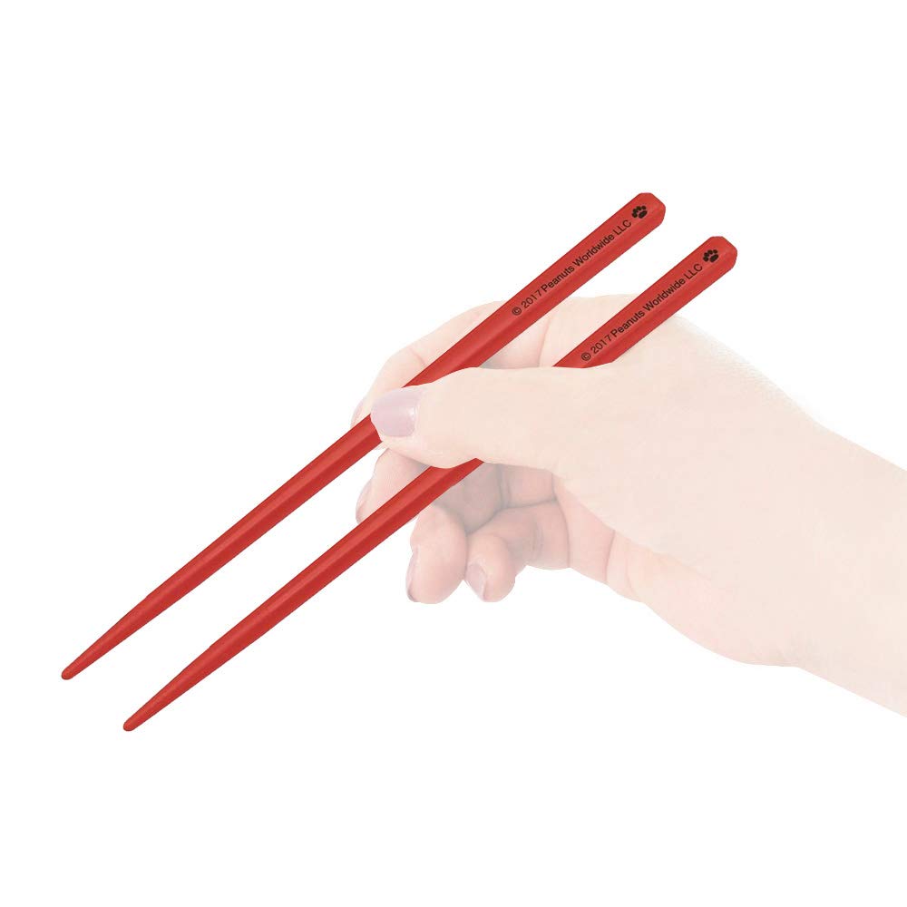 Skater Snoopy Face Chopsticks and Case Set 18cm Peanuts Made in Japan- Japan Figure Store - #1 Bring To You The Best Japanese Goods