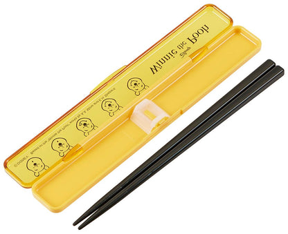 Skater Disney's Winnie The Pooh Chopsticks and Case Set Made in Japan 18cm- Japan Figure Store - #1 Bring To You The Best Japanese Goods