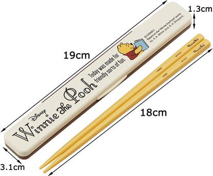 Skater Winnie The Pooh Chopsticks And Case Set 18cm Premium Japanese-Made- Japan Figure Store - #1 Bring To You The Best Japanese Goods